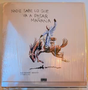 Bad Bunny - Nadie Sabe Lo Que Va A Pasar Mañana 2LP Blue Vinyl Record