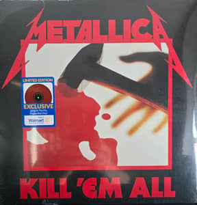 Metallica Kill'em All Limited Edition Colored Vinyl LP