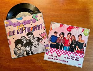 The Go-Go's - We Got The Beat 7 Inch 45 Single 1981 Vinyl Record with Custom Sleeve