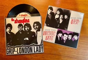 The Stranglers - Grip / London Lady 1977 UK Vinyl 7" Single w/Custom Sleeve