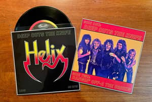 Helix - Deep Cuts The Knife 7" Vinyl Record 1985 w/Custom Sleeve