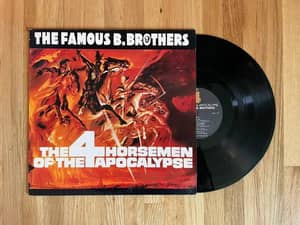 The Bollock Brothers - The 4 Horsemen of the Apocalypse LP 1985 UK PRESS  Post Punk New Wave