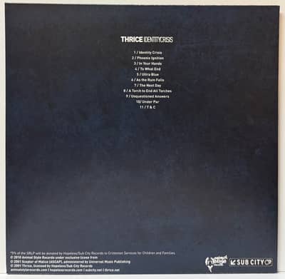 Image 2 of Thrice - Identity Crisis (1st Press, Black, Out of 100)