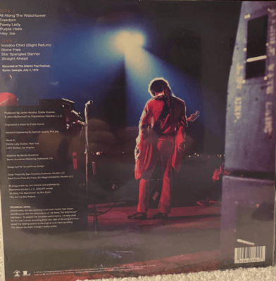 Image 2 of The Jimi Hendrix Experience - Freedom: Atlanta Pop Festival Experience Hendrix, Legacy - 19439887701 Ltd, RE, White Vinyl w/ Red & Blue Swirls  Still sealed; never opened. - Mint (M) - Mint (M)