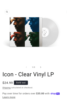 Image 2 of Brent Faiyaz - ICON Vinyl (180G) Original SOLD OUT Edition