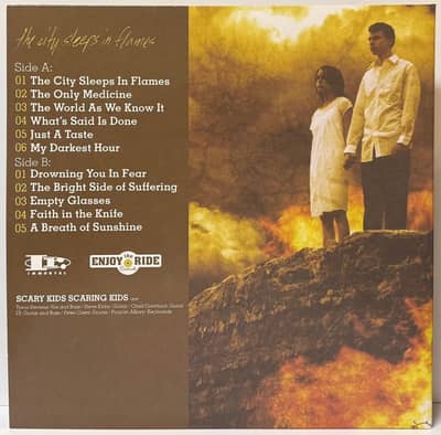 Image 2 of Scary Kids Scaring Kids - The City Sleeps In Flames (1st Press, Fire Swirl, Out of 300)