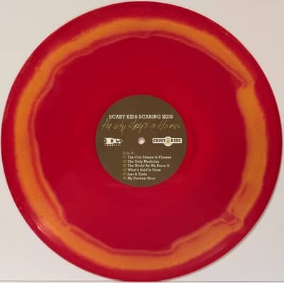 Image 3 of Scary Kids Scaring Kids - The City Sleeps In Flames (1st Press, Fire Swirl, Out of 300)