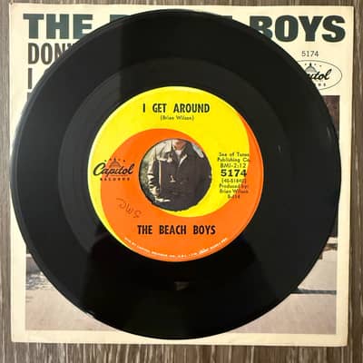 Image 3 of The Beach Boys - Dont’t Worry Baby/I Get Around Single