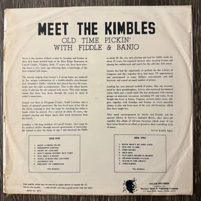 Image 2 of Meet The Kimbles - The Kimbles Rare 1969 Salem Records Private Pressing