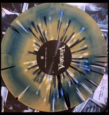 Image 2 of Veil of Maya - The Common Man's Collapse (Sumerian Records, SUM2160) · LP · Royal Blue/Gold Side A/B w/ Black & White Splatter · Reissue