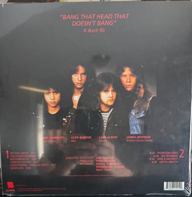 Image 2 of Metallica Kill'em All Limited Edition Colored Vinyl LP