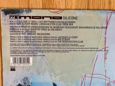 Image 3 of Mono - Silicone 12 inch 4 Track Single Remixes 1997 UK PRESS Vinyl Record