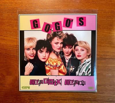 Image 3 of The Go-Go's - Vacation 7" Vinyl Record (1982) w/Custom Sleeve
