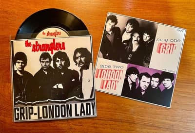 The Stranglers - Grip / London Lady 1977 UK Vinyl 7" Single w/Custom Sleeve