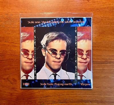 Image 3 of Thomas Dolby - She Blinded Me With Science 7" Vinyl  1982 w/Custom Sleeve