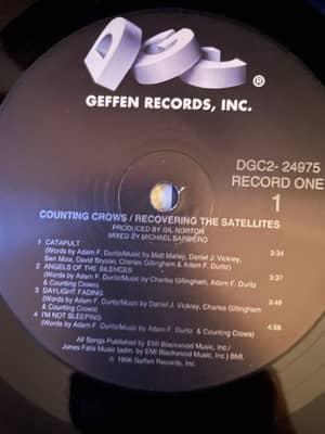 Image 7 of Counting Crows Recovering the Satellites 1996 Pressing (DGC2-24975)