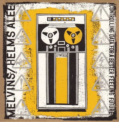 Melvins / Helms Alee - Controlling Data For A Better Feeling Future (Amphetamine Reptile Records, AmRep150) · LP, Ltd, Num, Bla