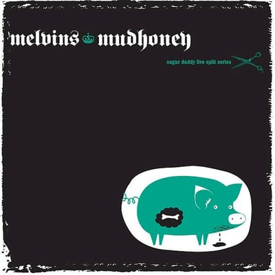 Melvins / Mudhoney - Sugar Daddy Live Split Series (Amphetamine Reptile Records, Scale 132) · 12", Ltd, Cle