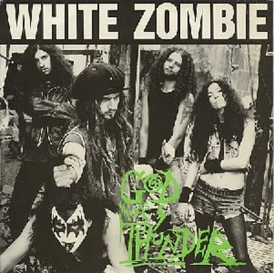 White Zombie - God Of Thunder (Caroline Records, CAROL 1457) · 12"