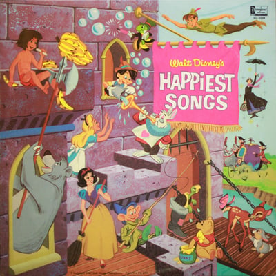 Various - Walt Disney's Happiest Songs (Disneyland, DL-3509) · LP, Comp, Mono