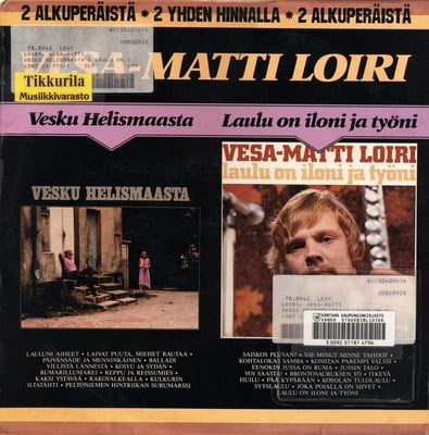 Vesa-Matti Loiri - Laulu On Iloni Ja Työni (Finnlevy, SFLP 9538) · LP, Comp