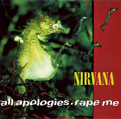 Nirvana - All Apologies / Rape Me / MV (Geffen Records, GFS 66) · 7", Single, Glo
