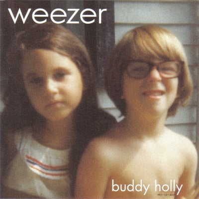 Weezer - Buddy Holly (Geffen Records, GFS 88) · 7", Single, Lar