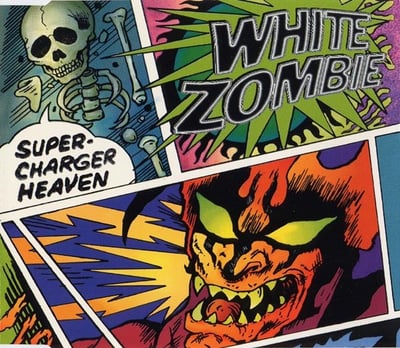 White Zombie - Super-Charger Heaven (Psychoholic Records, none) · 7", Promo, Gre