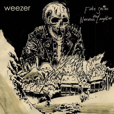Weezer / Wavves - Fake Smiles And Nervous Laughter / You Gave Your Love To Me Softly (Ghost Ramp, GR030) · 7", Blu