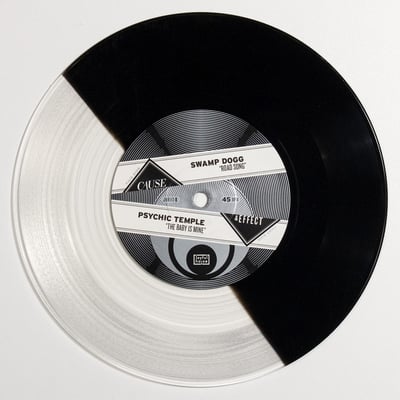 Swamp Dogg / Psychic Temple - Road Song / The Baby Is Mine (Joyful Noise Recordings, JNR113-8) · 7", Ltd, Cle
