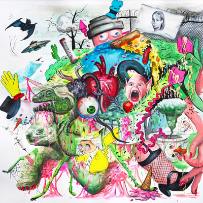 Tropical Fuck Storm - Braindrops (Joyful Noise Recordings, JNR299) · LP, Album, Ltd, Num, Yel