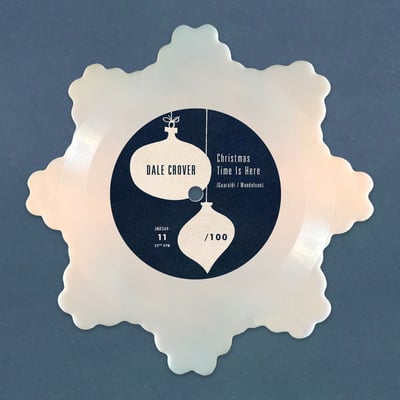 Dale Crover - Christmas Time Is Here (Joyful Noise Recordings, JNR369-11) · Lathe, 7", Shape, S/Sided, Single, Ltd, Num, Whi