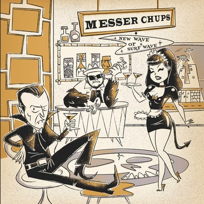 Messer Chups - New Wave Or Surf Wave (Missing Fink Records, Guitaracula Records, MFR-027, none) · 12", EP, Ltd