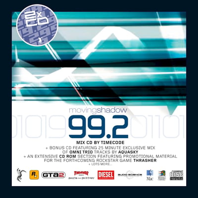 Timecode / Aquasky - 99.2 (Moving Shadow, ASHADOW992CD) · CD, Mixed, Smplr + CD, Enh, Mixed, Smplr