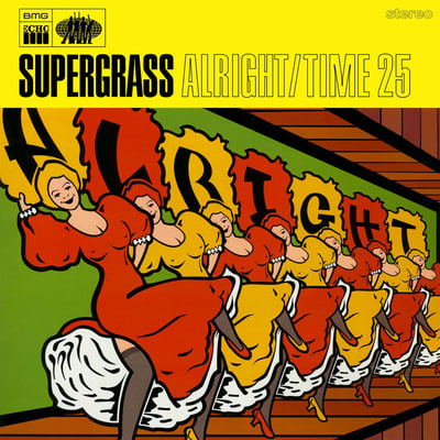 Supergrass - Alright / Time (Parlophone, Parlophone, R 6413, 7243 8 82277 7 3) · 7", Single, Ora