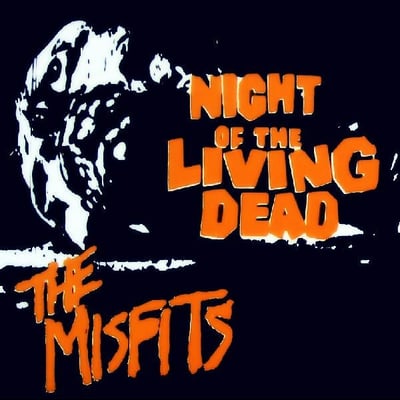 Misfits - Night Of The Living Dead (Plan 9 (2), PL1011) · 7", EP, RP, Unofficial, W/Lbl