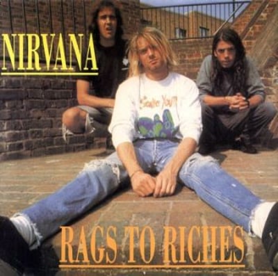 Nirvana - Rags To Riches (Quality Recordings (2), QR65) · 7", Unofficial, Whi