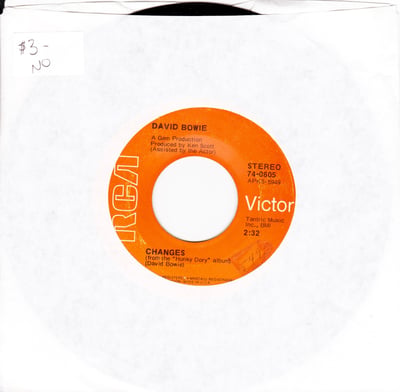 David Bowie - Changes (RCA, GB-10468) · 7", Single, RE, Styrene