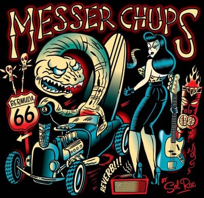 Messer Chups - Bermuda 66 (Trash Wax, Gitaracula Records, TWLP045) · LP, Ltd, Red