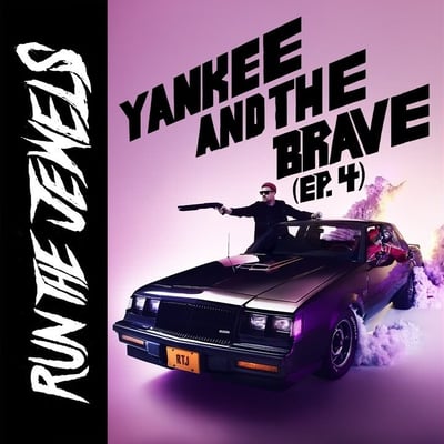 Run The Jewels - Run The Jewels 4 (BMG, 538772511) · 2xLP · Clear w/ Blue/Pink/Black Splatter · Limited Edition, Reissue