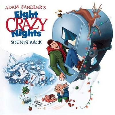 Adam Sandler - Adam Sandler's Eight Crazy Nights Soundtrack (Columbia, CK 87026) · LP · Blue/White Swirl · Club Edition, Limited Edition, Numbered