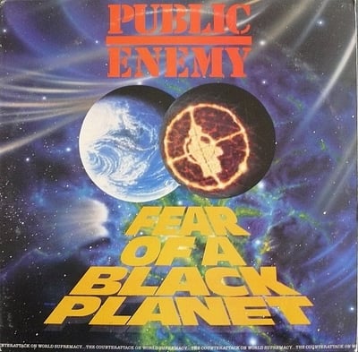 Public Enemy - Fear Of A Black Planet (Def Jam Recordings, VMP-RH049) · 2xLP · Blue Swirl / Brown Swirl · Club Edition, Reissue