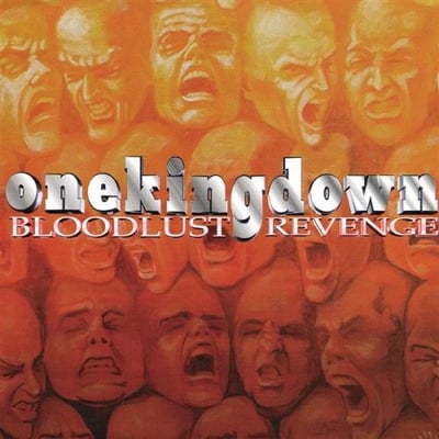 One King Down - Bloodlust Revenge (Equal Vision Records, EVR400) · 12" · Blue/Orange Merge w/ Black Splatter · Limited Edition, Remastered, Repress