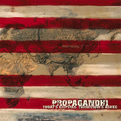 Propagandhi - Today's Empires, Tomorrow's Ashes (Fat Wreck Chords, FAT 145-1) · LP · Red, White, Blue [Tri-Colour] · Reissue, Remastered