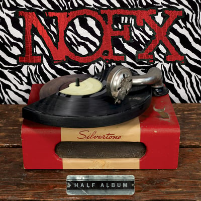 NOFX - Half Album (Fat Wreck Chords, FAT169-1) · 12" · Gray And Red [Half And Half] With Black Splatter · Limited Edition