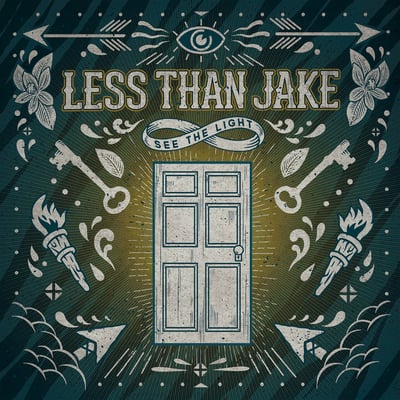 Less Than Jake - See The Light (Fat Wreck Chords, FAT916-1) · LP · Clear With Blue Splatter