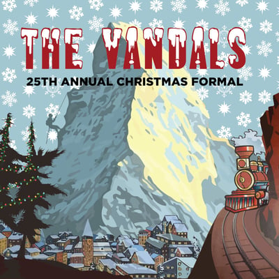 The Vandals - 25th Annual Christmas Formal (Kung Fu Records, CLO 22779) · LP · Red Marble · Limited Edition