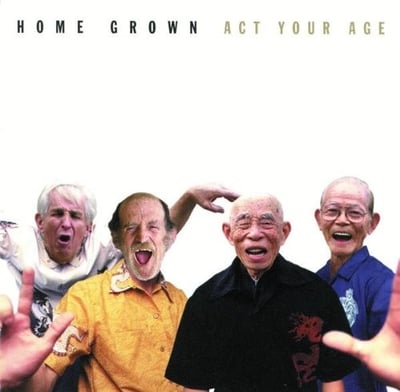 Home Grown - Act Your Age (Parting Gift Records, PGR-048) · 2xLP · Blue [Cobalt] & Orange Crush Smash W/ Splatter · Reissue