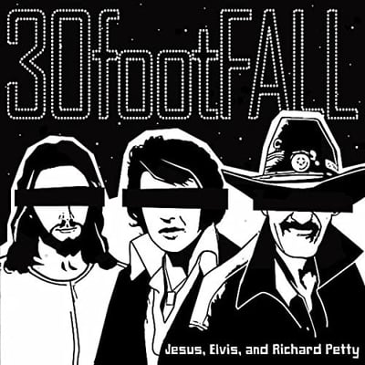 30footFALL - Jesus, Elvis, and Richard Petty 2010 Demos (People of Punk Rock Records, POPR 740V) · 12" · Color in Color Tan/Black · Reissue
