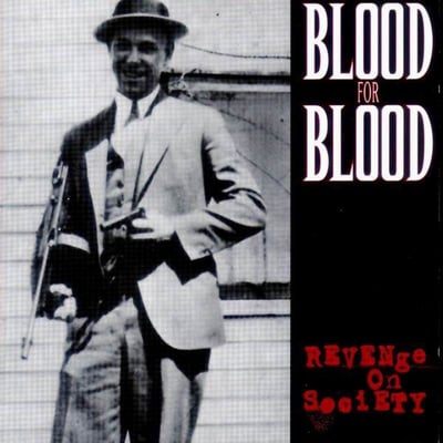 Blood For Blood - Revenge On Society (Victory Records, VR078-1) · LP · Black White Splattered · Reissue